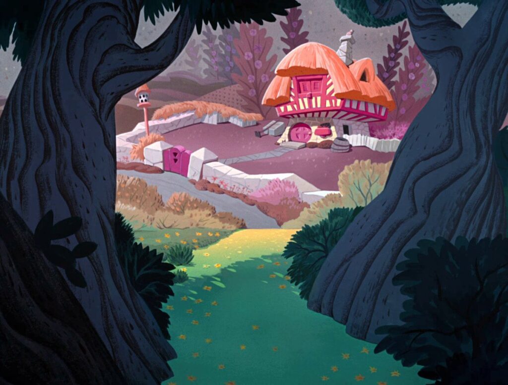 Alice in Wonderland production background