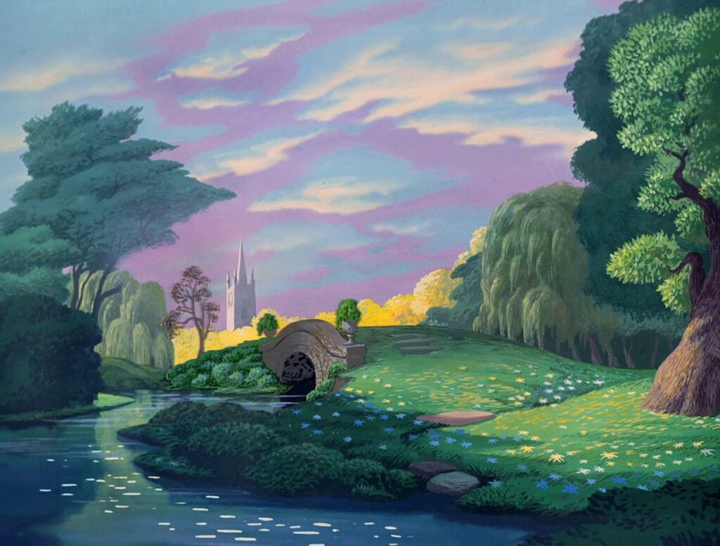 Alice in Wonderland production background