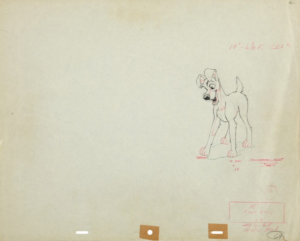 Tramp chief animator extreme production drawing