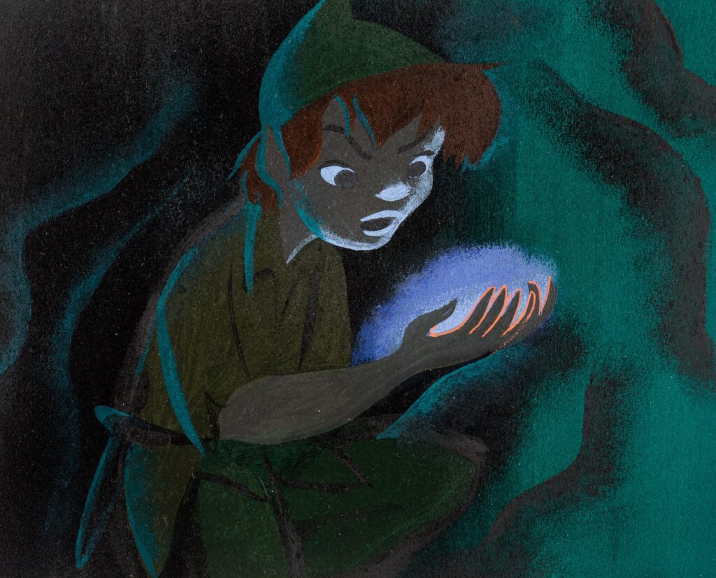 Peter Pan concept painting by Mary Blair