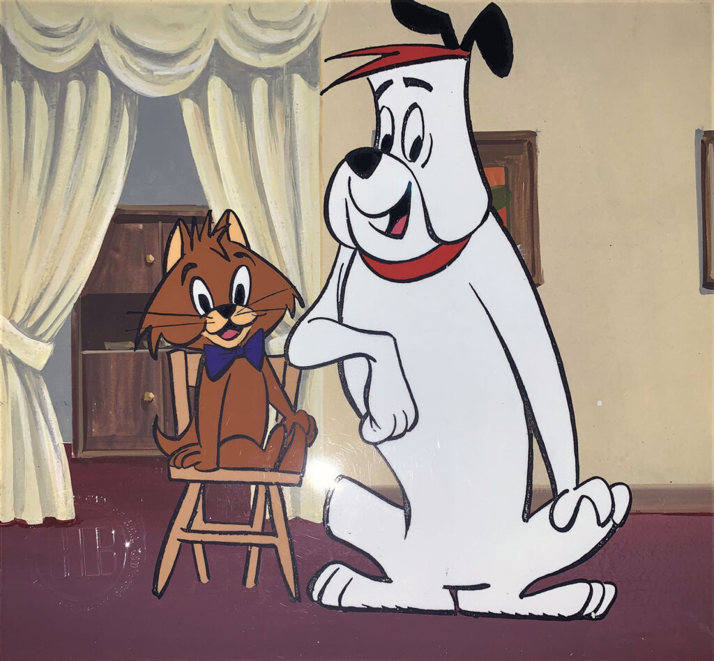 Ruff and Reddy original publicity cel, production background 1958