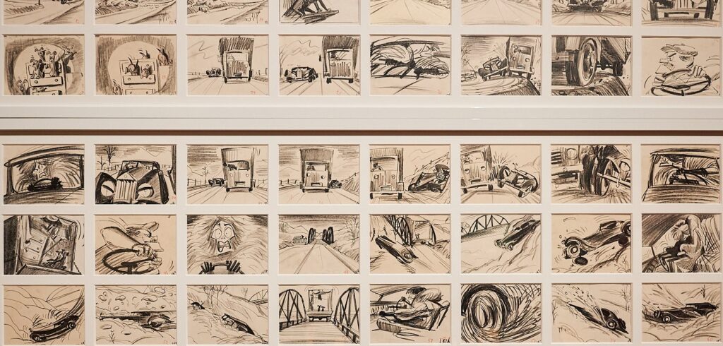 Original storyboards background from Dumbo, 1941