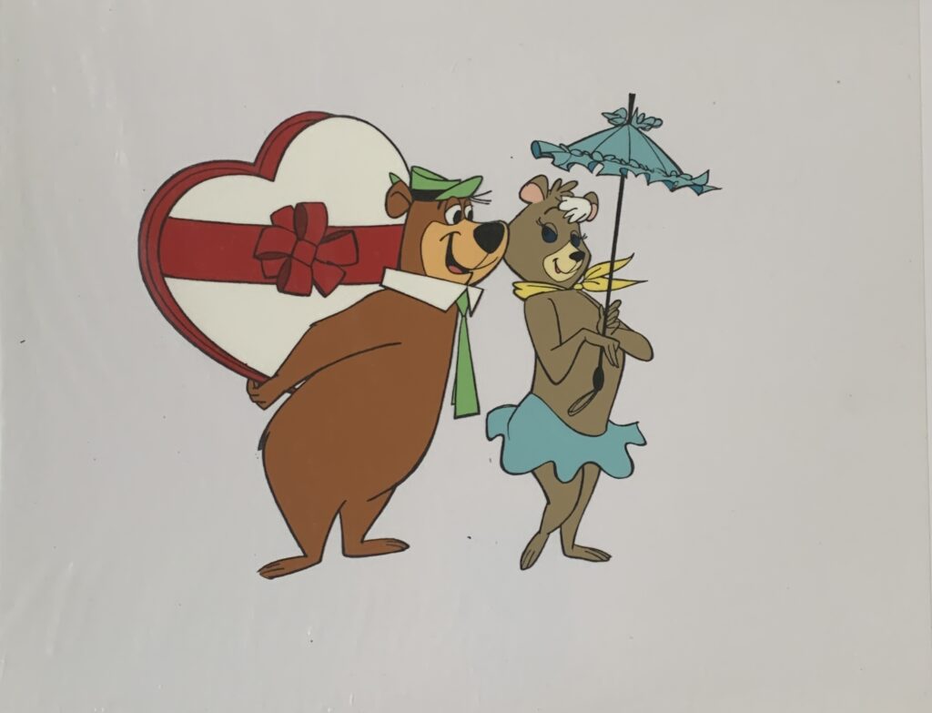 Yogi and Cindy Bear 1970’s publicity cel. $750.00